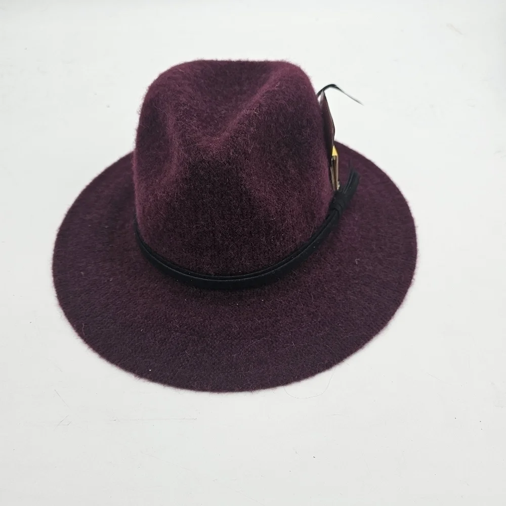 Custom wool feather festival hat new